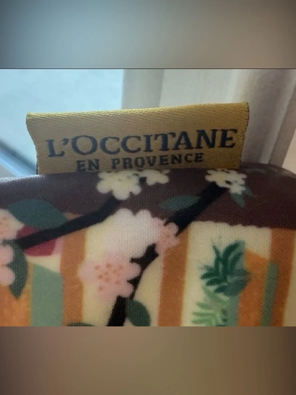 French Cosmetic Makeup Pouch Bag Boutique Floral L'Occitane En Provence